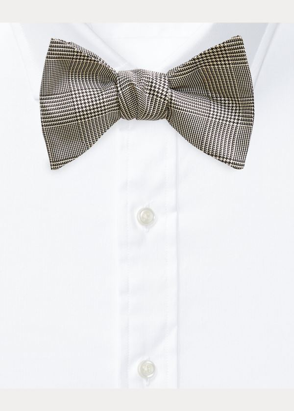 Men's Ralph Lauren Glen Plaid Silk Bow Ties | 159340ZAN